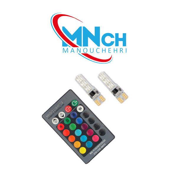 لامپ چراغ کوچک ژله ای ریموت دار بسته 2 عددی