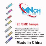 لامپ چراغ کوچک 28 اس ام دی بسته 2 عددی