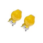 حباب چراغ رنگ زرد قناری مدل فانوسی بسته 2 عددی