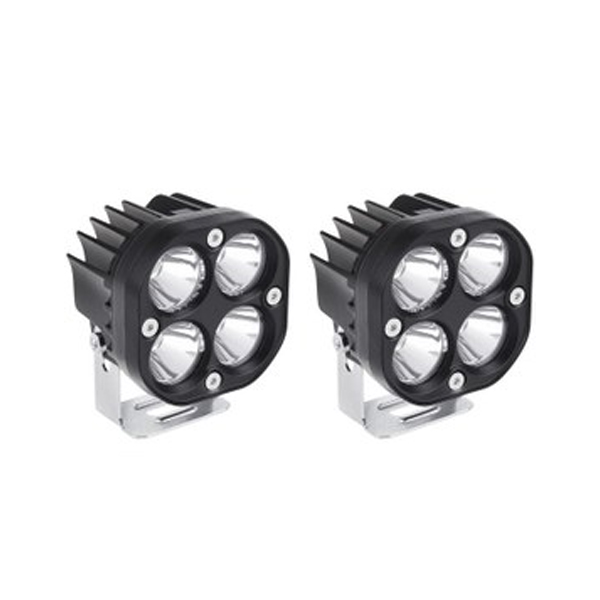 چراغ پروژکتور آفرودی برند منوچهری مدل کیلومتری 4 لنز سفید رنگ بسته 2 عددی